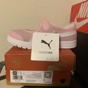 Puma Kids Pink Velcro Sneakers - KinderFit